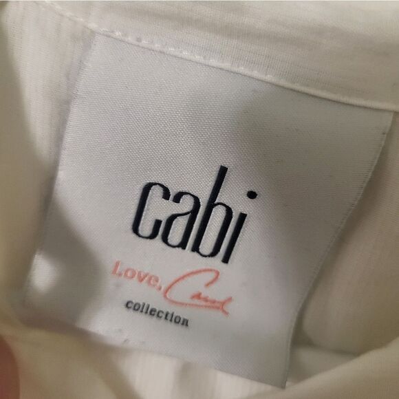 #79 Cabi White Button Up Blouse, Size S NEW w/Tag - Picture 10 of 11